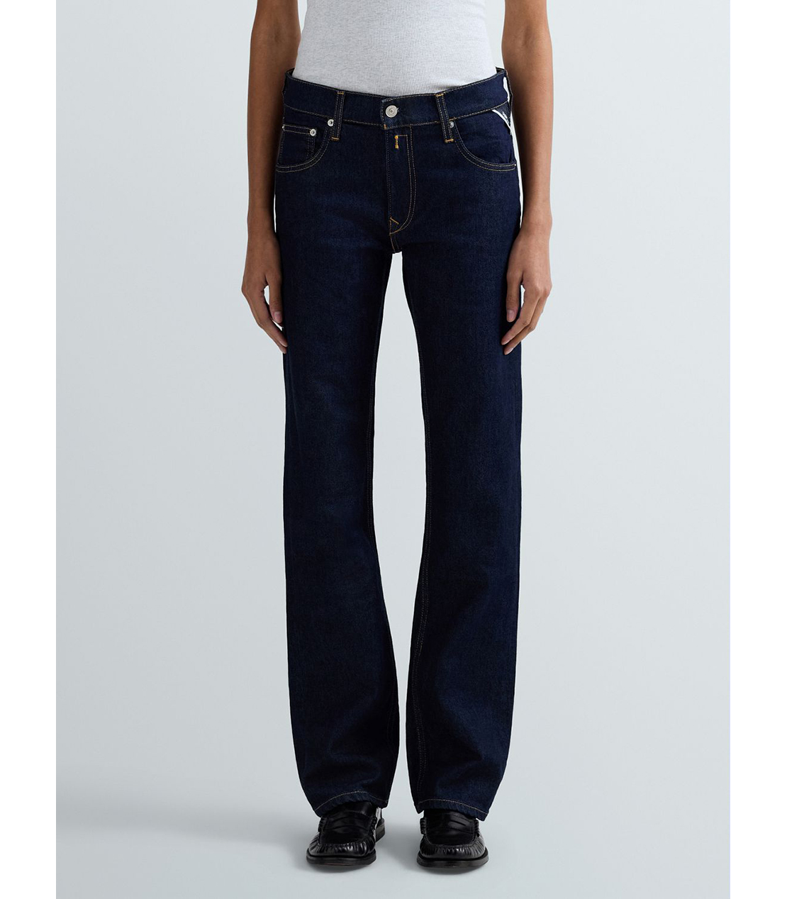 ストレートAKEME インディゴストレッチデニム